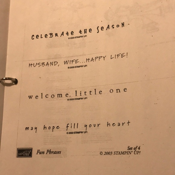 Stampin Up. Fun Phrases. 2003 - Picture 1 of 1